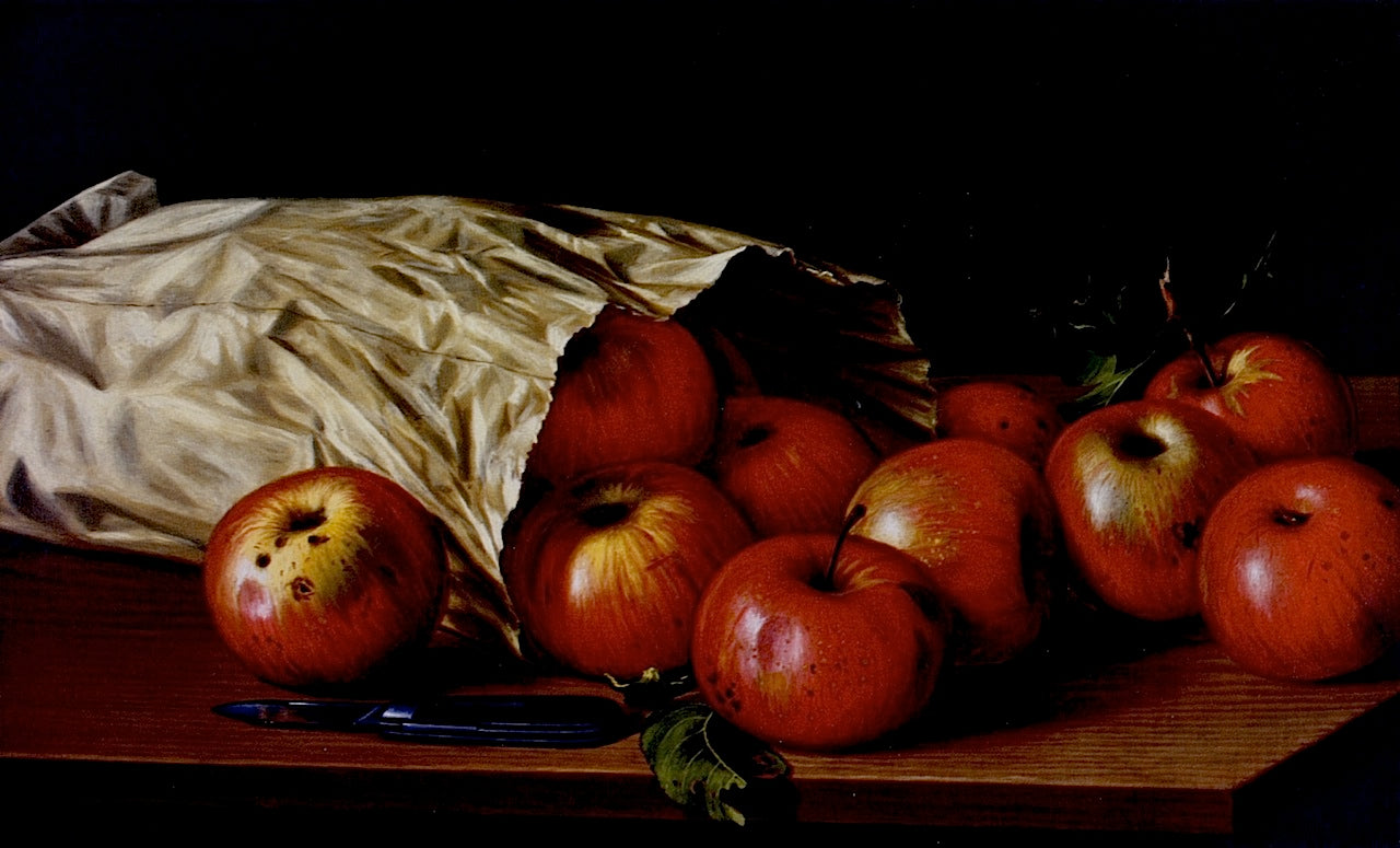Bag of Apples by Levi Wells Prentice,A3(16x12")Poster