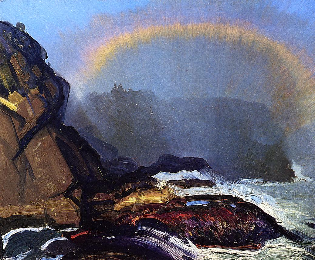 Fog Rainbow, vintage artwork by George Wesley Bellows, 12x8" (A4) Poster