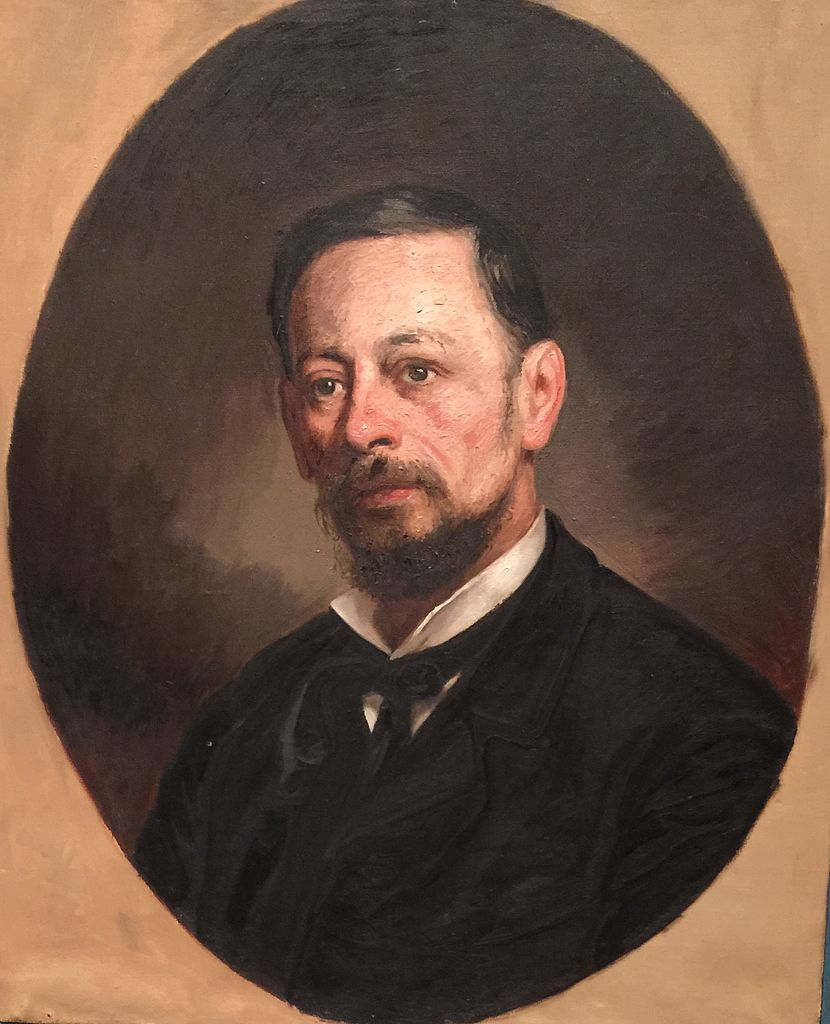Portrait of Jose Miguel Blanco, vintage artwork by Ezequiel Plaza, 12x8" (A4) Poster