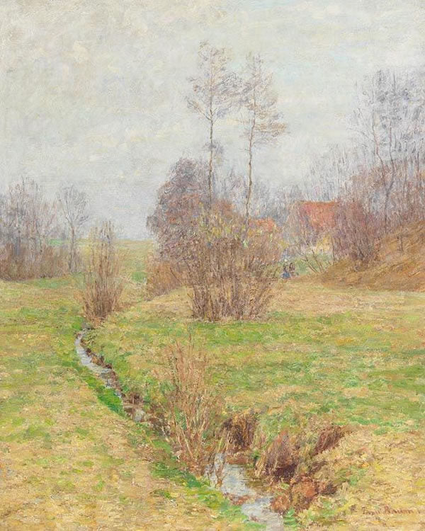 Dunes Path, Morning Sun, vintage artwork by Paul Baum, 12x8" (A4) Poster