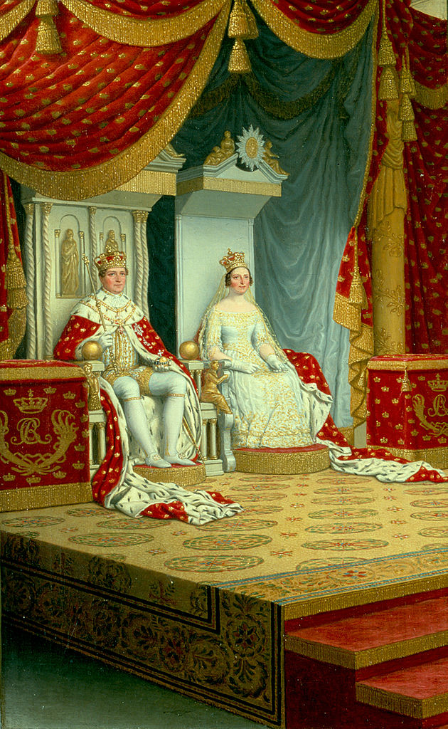 The Anointing of King Christian VIII, vintage artwork by Christoffer Wilhelm Eckersberg, 12x8" (A4) Poster