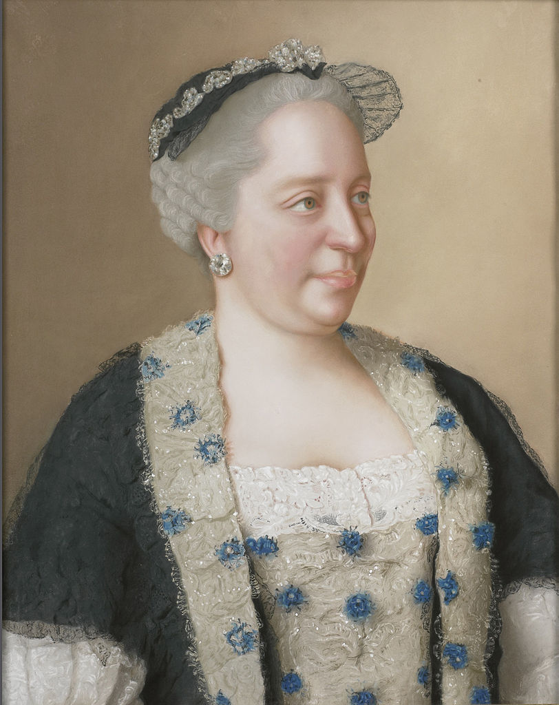 Maria Theresia of Austria, vintage artwork by Jean-Étienne Liotard, 12x8" (A4) Poster