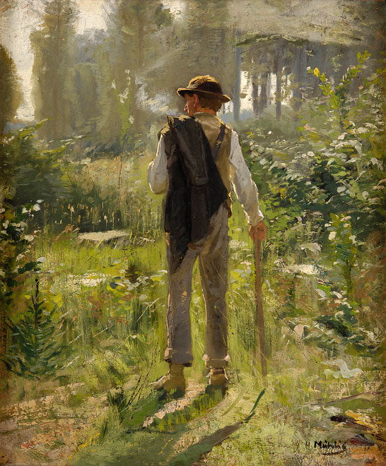 Walk in the Woods by Hugo Muhlig,A3(16x12")Poster