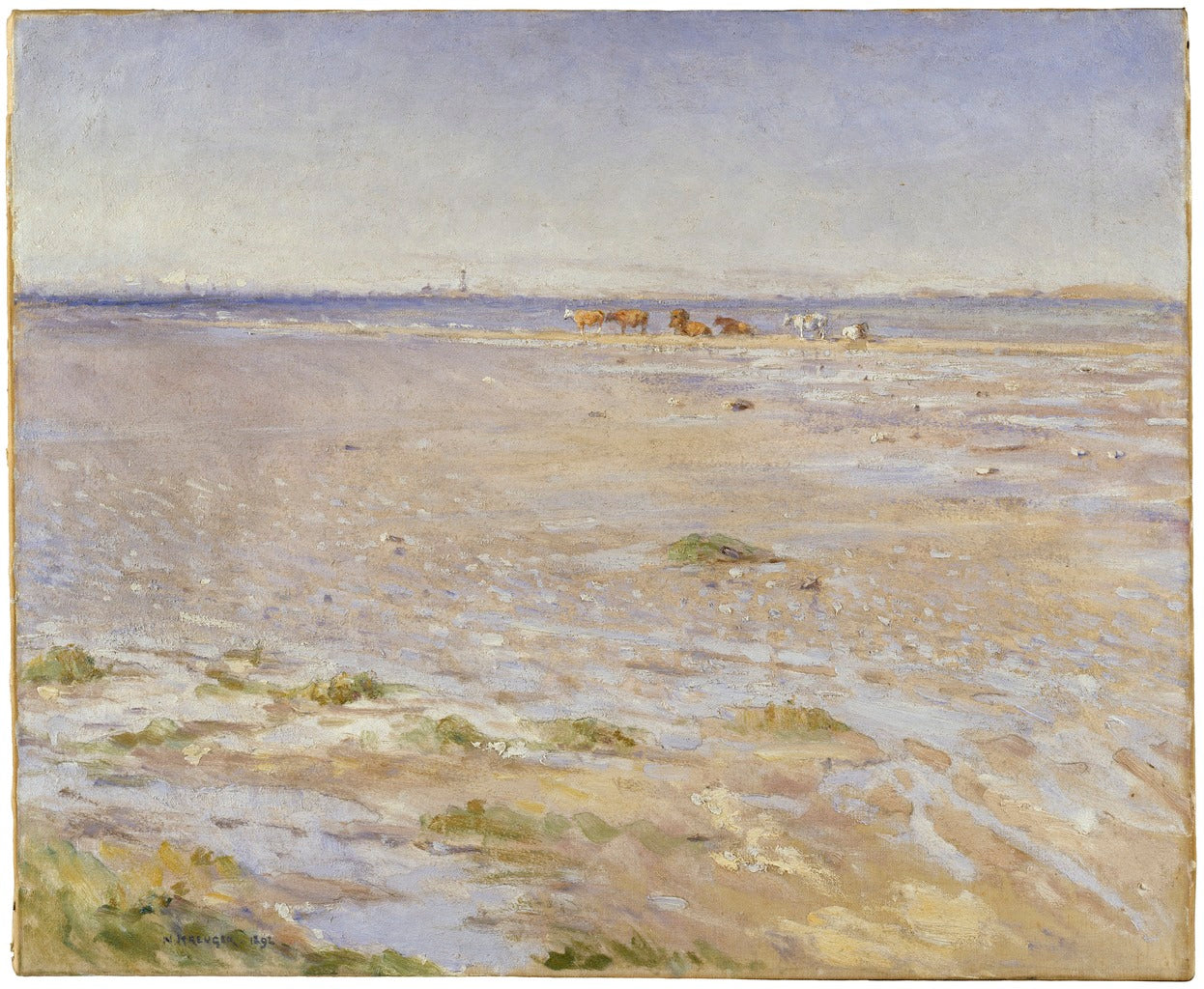 Coastal Scene. Motif from Varberg by Nils Kreuger,A3(16x12")Poster