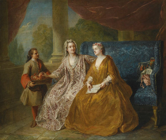 La Collation, vintage artwork by Jean-François de Troy, 12x8" (A4) Poster