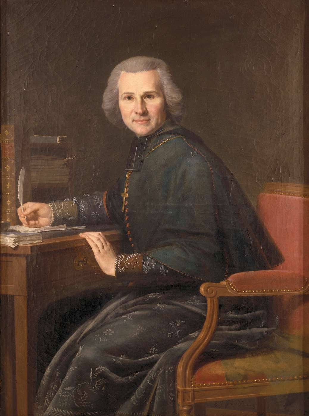 Henri Gregoire, vintage artwork by Pierre Joseph Celestin Francois, 12x8" (A4) Poster