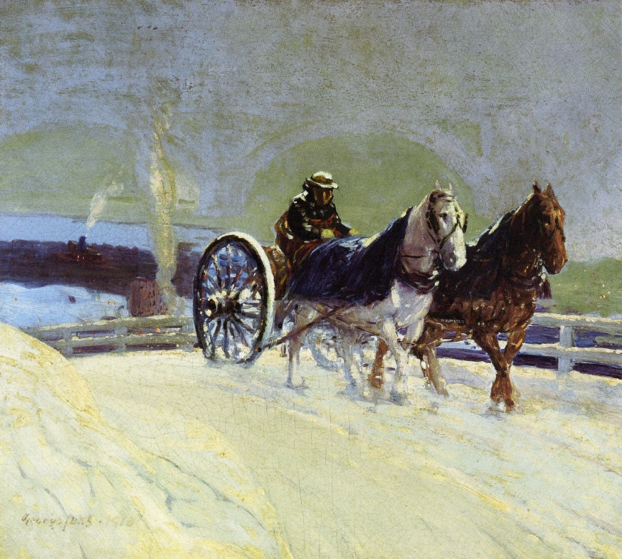 Hitch Team by George Luks,A3(16x12")Poster