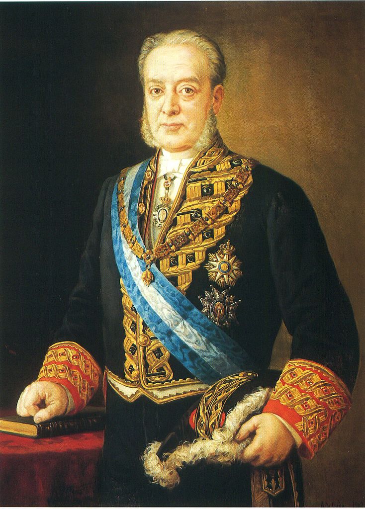 Manuel Aguirre de Tejada, conde de Tejada de Valdeosera, vintage artwork by Manuel Ojeda y Siles, 12x8" (A4) Poster