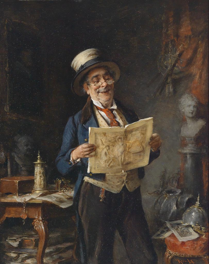 Rare Old Bits, vintage artwork by Hermann Kern, 12x8" (A4) Poster