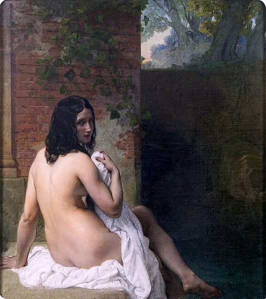Bather, vintage artwork by Francesco Paolo Hayez, A3 (16x12") Poster Print