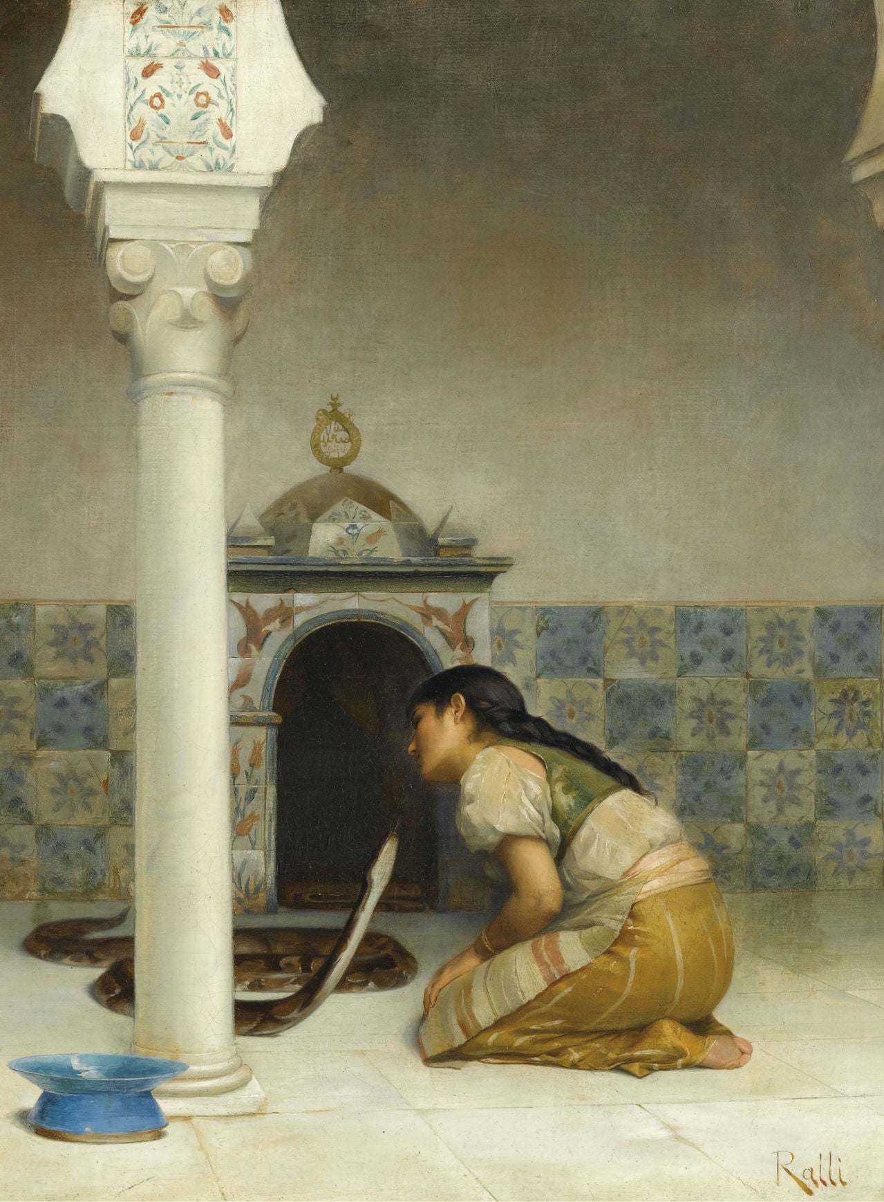 The Sacred Serpent by Theodoros Ralli,A3(16x12")Poster