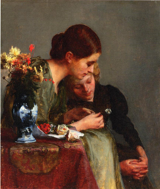 The Flowers, vintage artwork by Charles Frederic Ulrich, 12x8" (A4) Poster