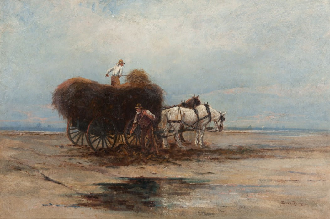 Gathering Salt Marsh, vintage artwork by Edward A. Page, 12x8" (A4) Poster