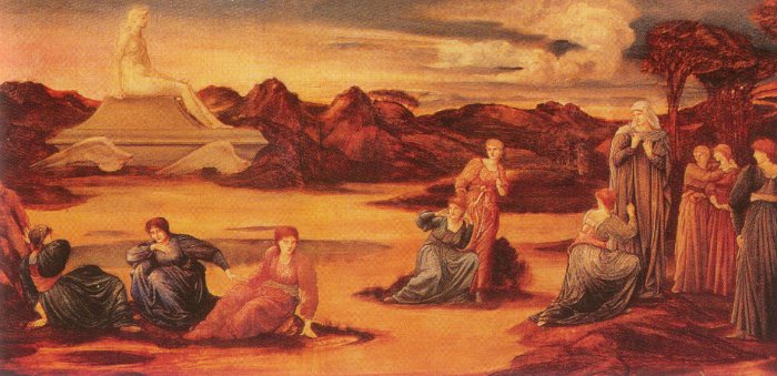 The Passing of Venus, vintage artwork by Sir Edward Burne-Jones, 12x8" (A4) Poster