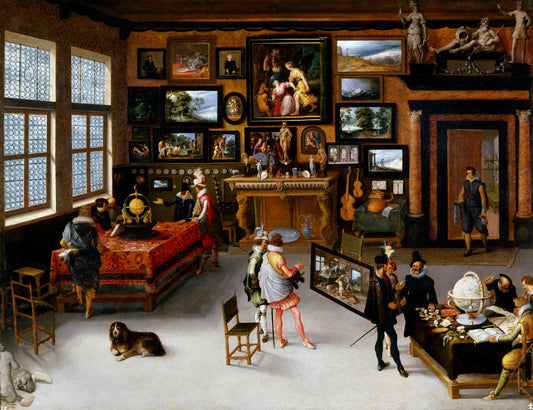 Sciences and Arts, vintage artwork by Adriaen van Stalbemt, 12x8" (A4) Poster