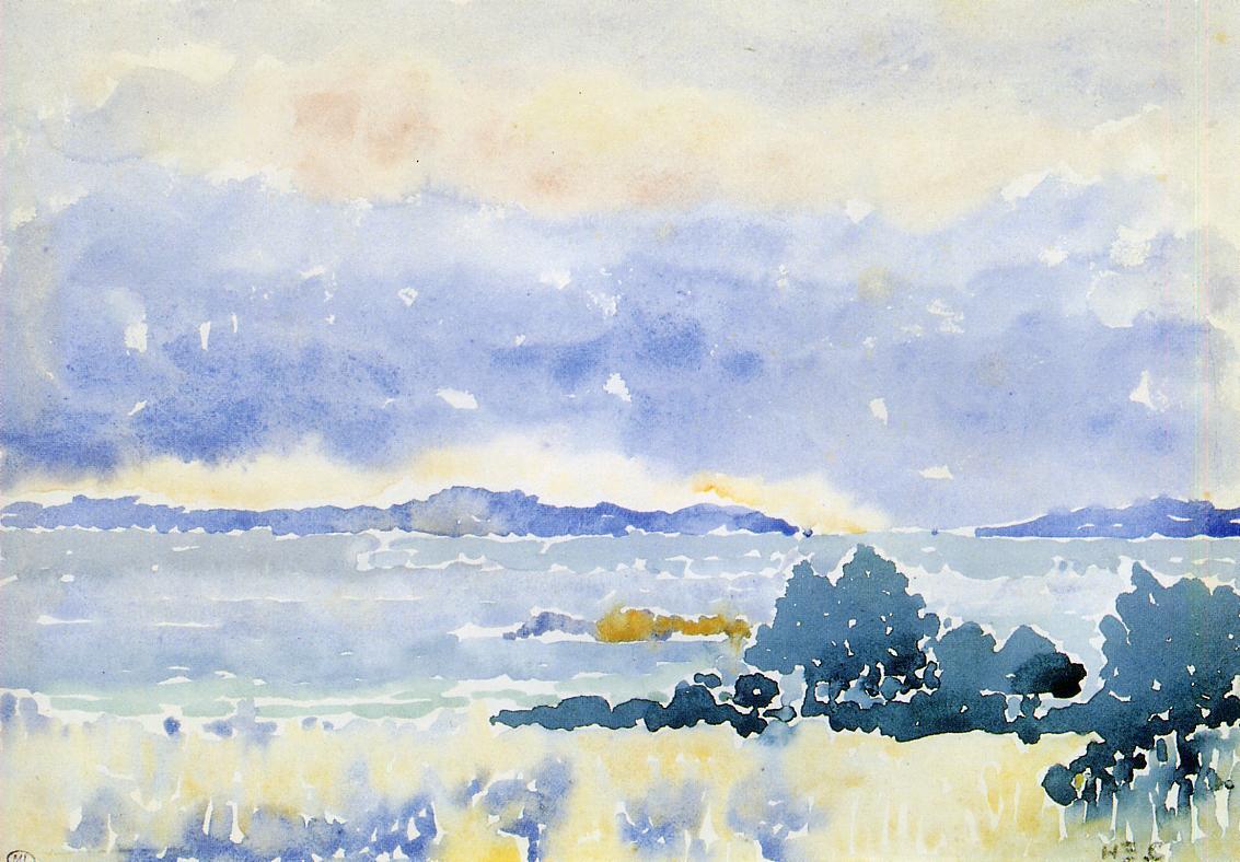 Land by the Sea by Henri-Edmond Cross,A3(16x12")Poster