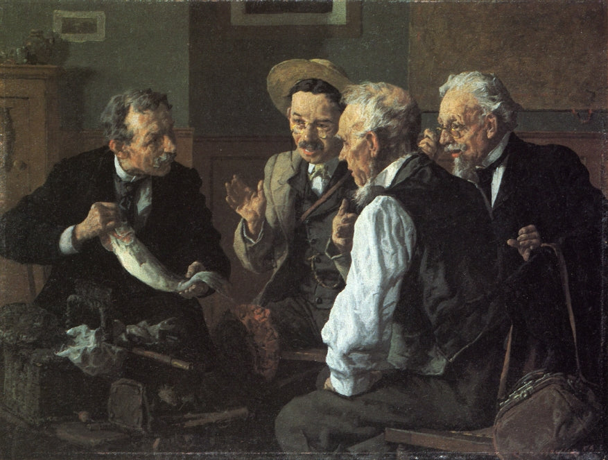 Discussing the Catch by Louis Charles Moeller,A3(16x12")Poster