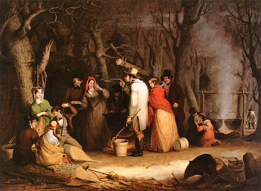 Sugaring Off, vintage artwork by Thompkins H Matteson, A3 (16x12") Poster Print