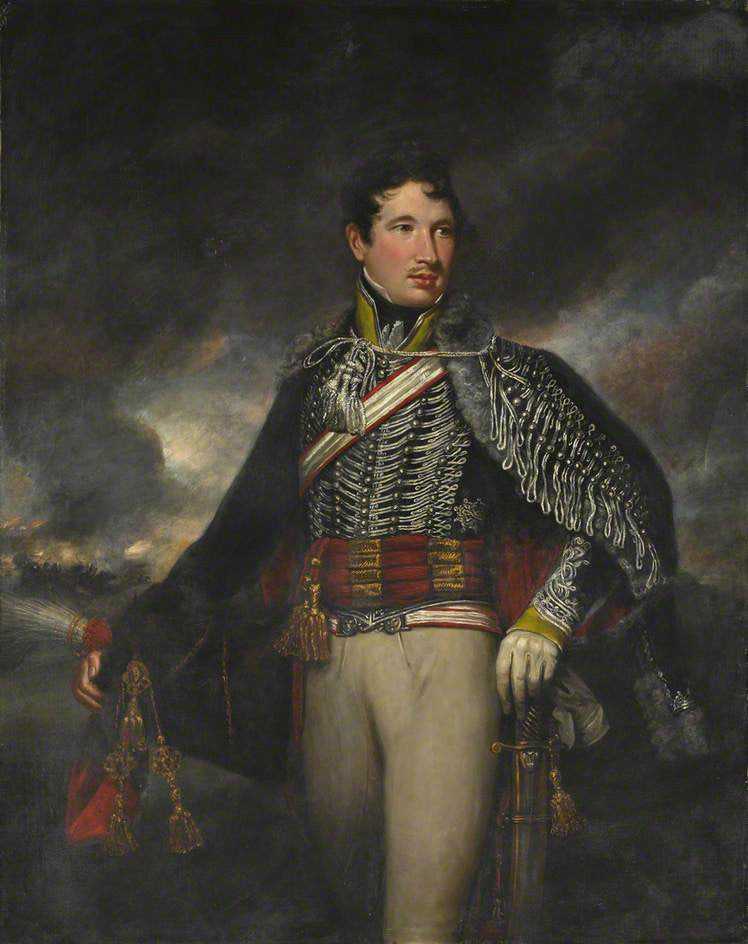 Lieutenant Andrew Finucane, 10th Light Dragoons, vintage artwork by James Northcote, 12x8" (A4) Poster
