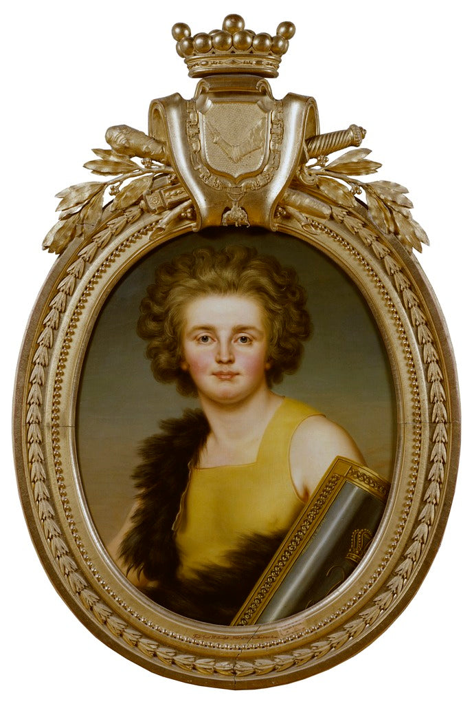 Gustaf Mauritz Armfelt in Scythian Tourney Dress, vintage artwork by Adolf Ulrik Wertmuller, 12x8" (A4) Poster