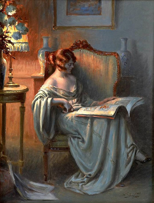 La Lecture by Delphin Enjolras,A3(16x12")Poster
