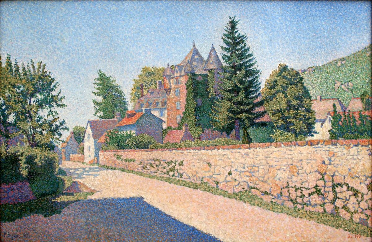 Complat-le-Chateau. The Castle, Opus 160 by Paul Signac,A3(16x12")Poster