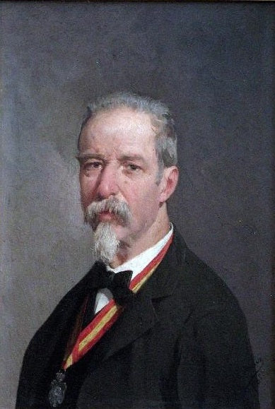 Portrait of Jose Jimenez Acero, vintage artwork by Pedro Rodriguez de la Torre, 12x8" (A4) Poster