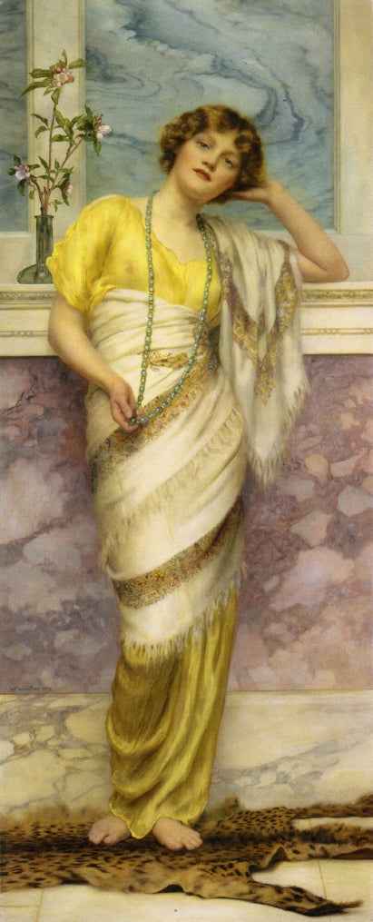 The Turquoise Necklace by William Clarke Wontner,A3(16x12")Poster