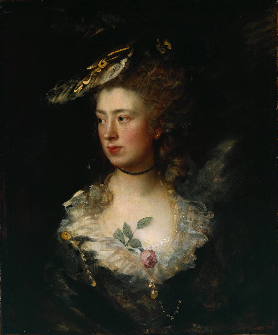 The Artist's Daughter Mary, vintage artwork by Thomas Gainsborough, 12x8" (A4) Poster