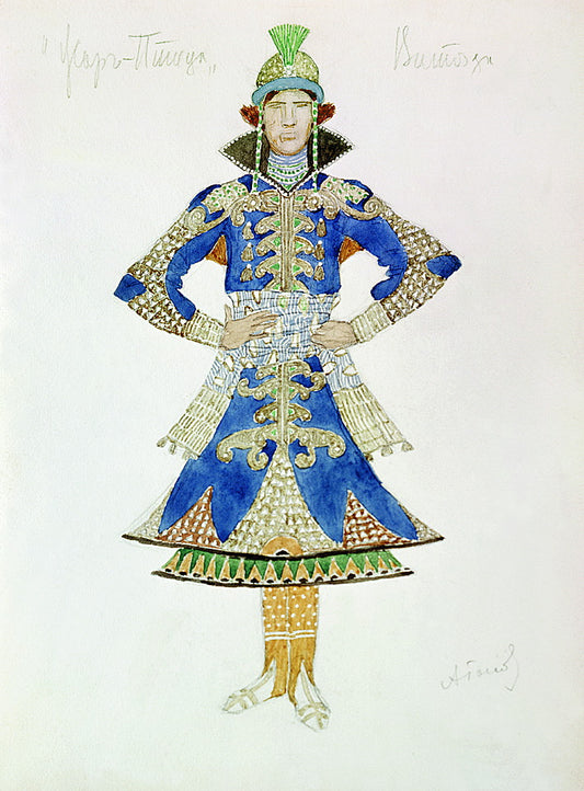 The Knight, vintage artwork by Alexander Golovin, 12x8" (A4) Poster