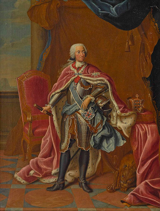 Kaiser Karl VII, vintage artwork by Peter Jacob Horemans, 12x8" (A4) Poster