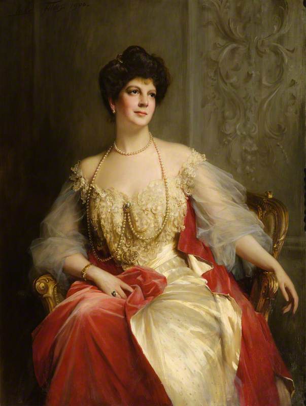 The Honourable Ethel Louise Forbes-Leith, vintage artwork by Sir Luke Fildes, 12x8" (A4) Poster