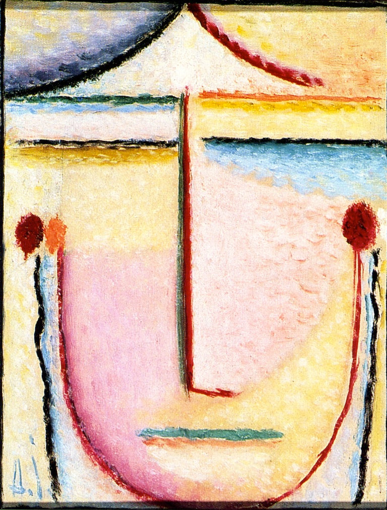 Abstract Head: Spring, vintage artwork by Alexei von Jawlensky, 12x8" (A4) Poster