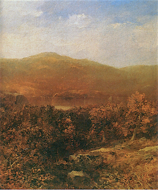 The Hudson, Early Autumn, vintage artwork by Homer Dodge Martin, 12x8" (A4) Poster