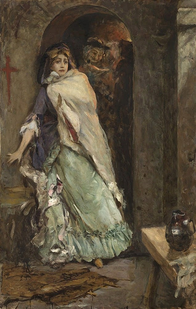 Princess Tarakanova, vintage artwork by Pavel Svedomsky, 12x8" (A4) Poster