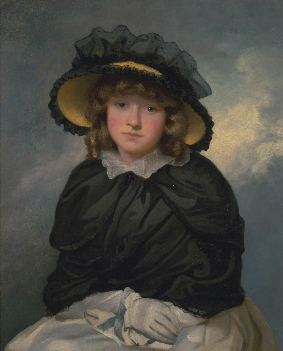 Louisa Jane, called 'Cecilia', vintage artwork by John Hoppner, 12x8" (A4) Poster