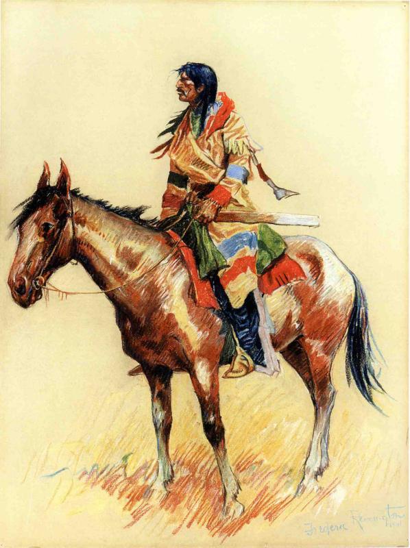 A Breed by Frederic Remington,A3(16x12")Poster