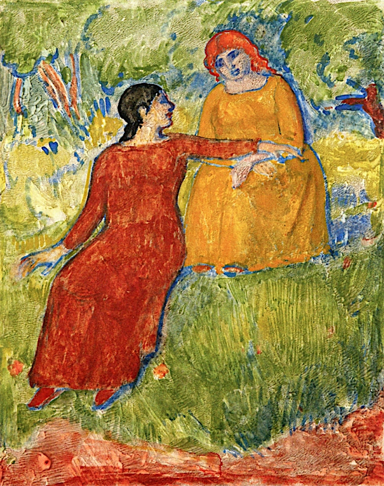 Two Women in a Field by Jan Verkade,A3(16x12")Poster