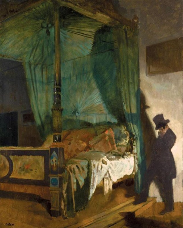 The Empty Bed by Sir William Orpen, R.A., R.H.A.,16x12(A3) Poster