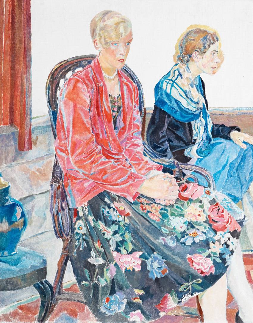 Ana and Gertrude by Carl Wilhelm Wilhelmson,A3(16x12")Poster
