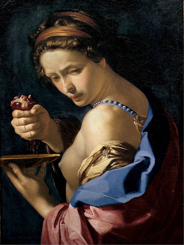 Ghismonda, vintage artwork by Bernardino Mei, 12x8" (A4) Poster