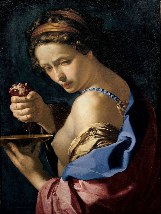 Ghismonda, vintage artwork by Bernardino Mei, 12x8" (A4) Poster