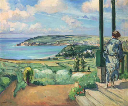 The Bay of Morgat, vintage artwork by Henri Lebasque, 12x8" (A4) Poster