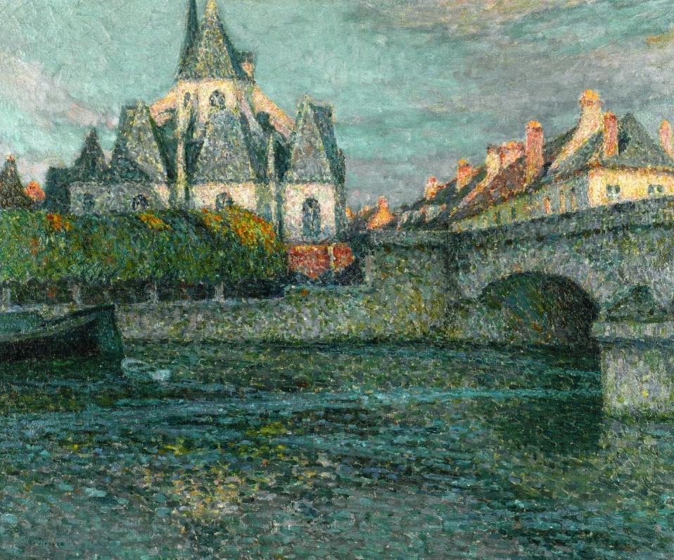 The Church, Nemours by Henri Le Sidaner,A3(16x12")Poster