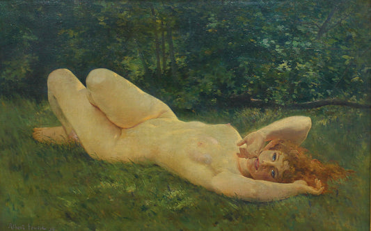 A dreaming girl by Albert Auguste Fourie,A3(16x12")Poster