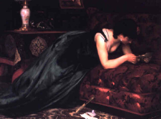 Love Letter, vintage artwork by Émile Levy, 12x8" (A4) Poster