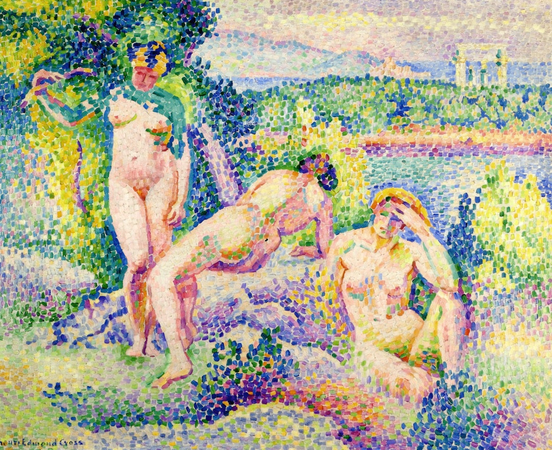 Nymphs by Henri-Edmond Cross,A3(16x12")Poster