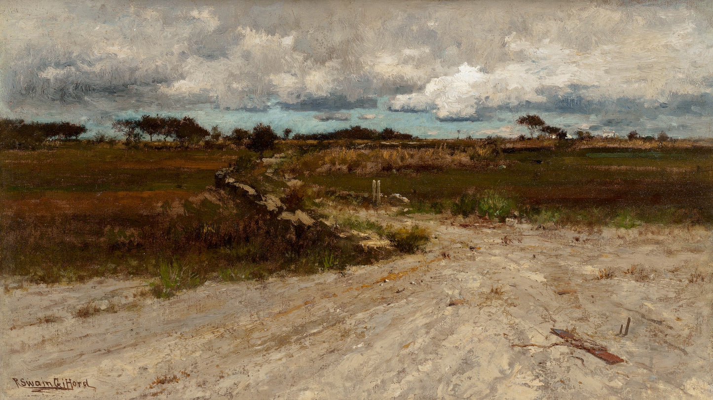 Path in a Landscape, vintage artwork by Robert Swain Gifford, 12x8" (A4) Poster