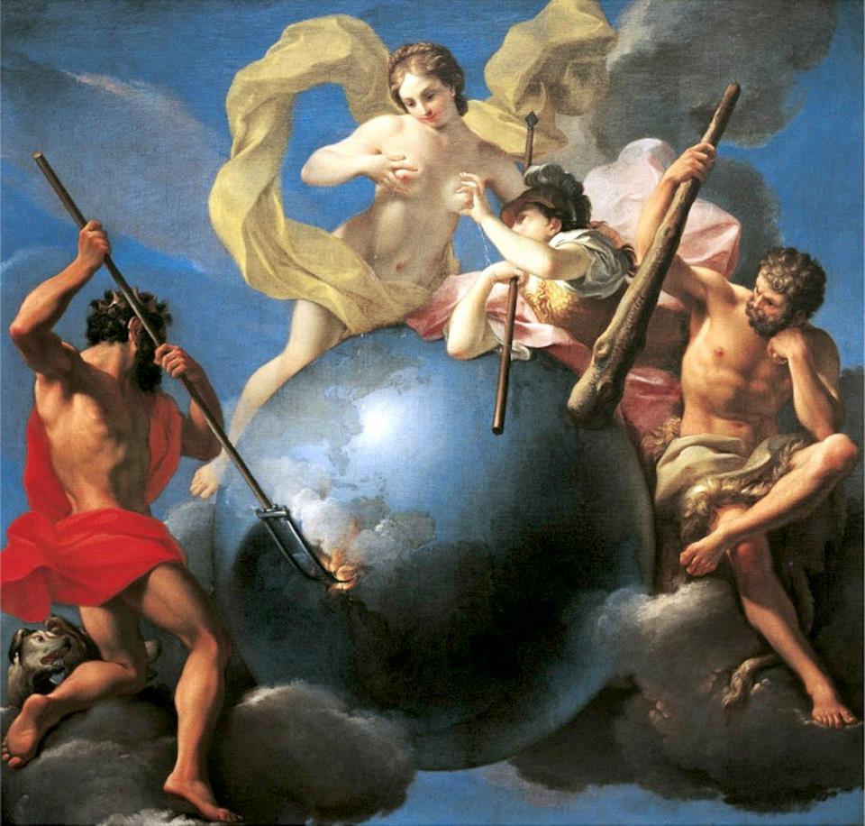 The Riches of the Earth, vintage artwork by Antonio Balestra, 12x8" (A4) Poster