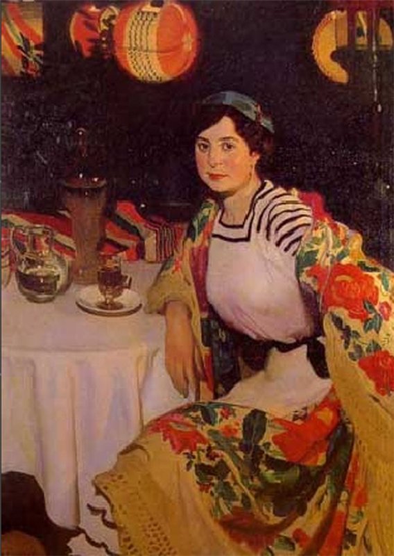 Maria Luisa at the Festival by José María Rodríguez-Acosta,16x12(A3) Poster